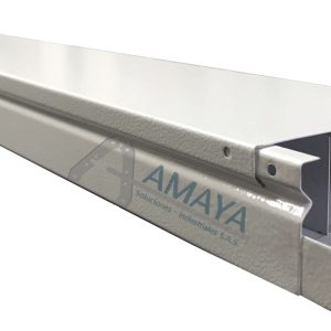 Canaleta metálica ajuste tipo click – presión